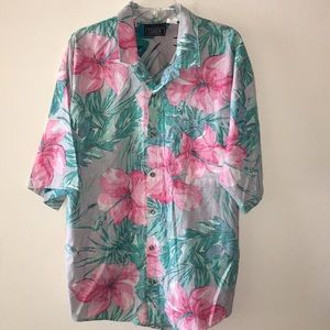 Vintage Men’s Frank Reverse Print Hawaiian Shirt